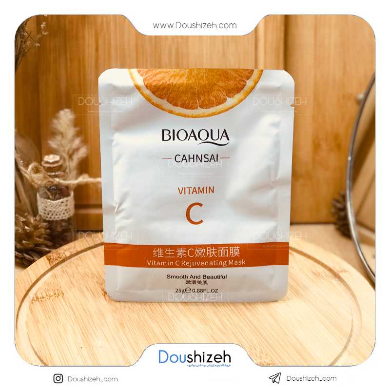 ماسک ورقه ای ویتامین سی بیوآکوا BIOAQUA