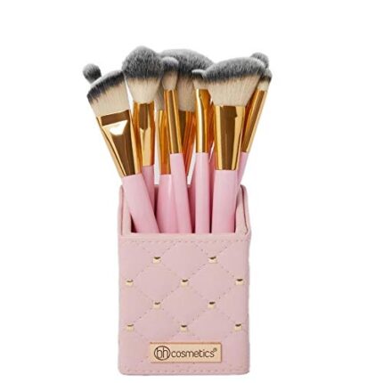 ست براش 12 عددی با استند چرم BH cosmetics