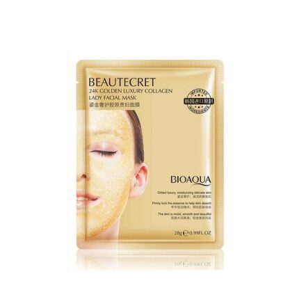 ماسک ورقه ای کلاژن طلا لاکچری بیوآکوا BIOAQUA