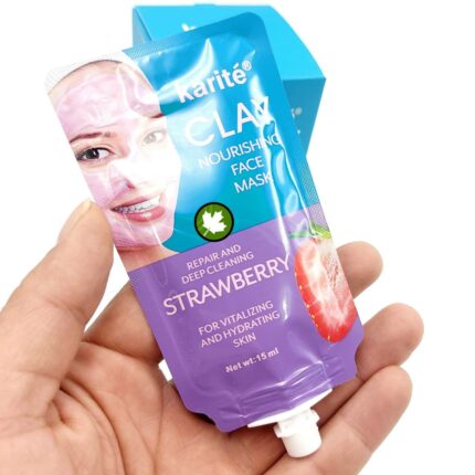 خرید عمده ماسک صورت ساندیسی توت فرنگی کاریته Karite