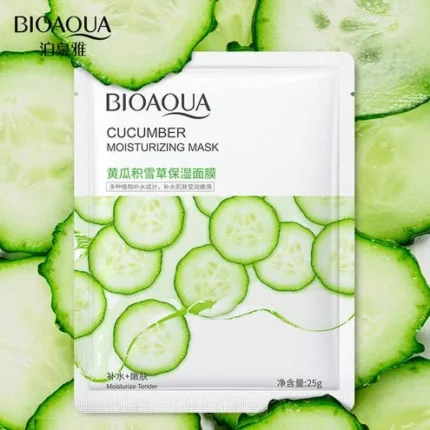 خرید عمده ماسک ورقه ای آبرسان خیار بیوآکوا BIOAQUA