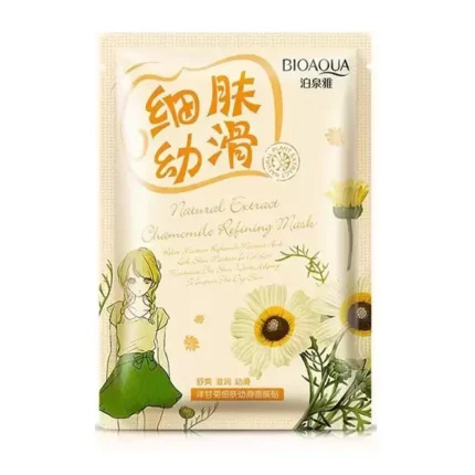 ماسک ورقه ای بابونه طلایی بیوآکوا BIOAQUA