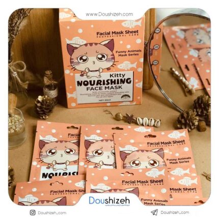 ماسک ورقه ای حیوانات طرح گربه وکالی WOKALI