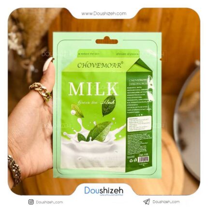 ماسک ورقه ای ارگانیک شیر و چای سبز CHOVEMOAR | عمده