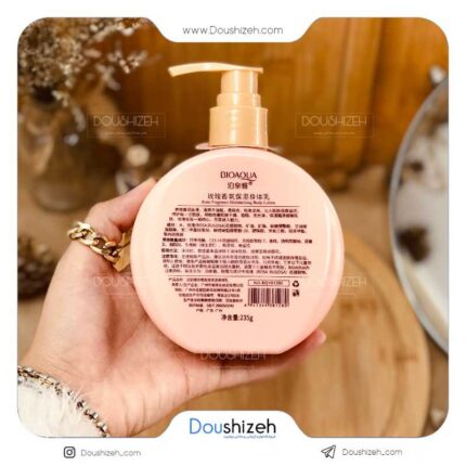 لوسیون بدن رایحه گل رز بیوآکوا BIOAQUA