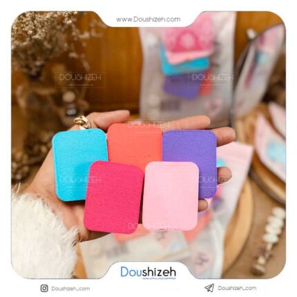 پد آرایشی 5 عددی رنگی PUFFY