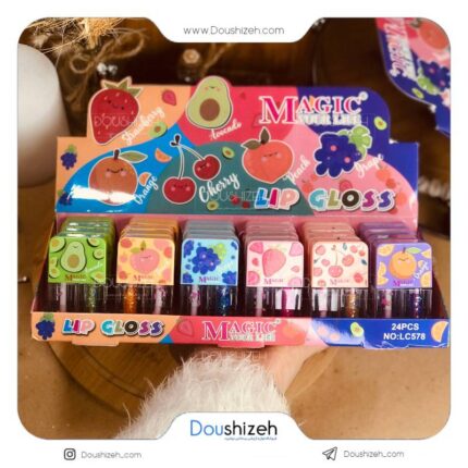 برق لب دو قلو شاین و ساده میوه ای MAGIC