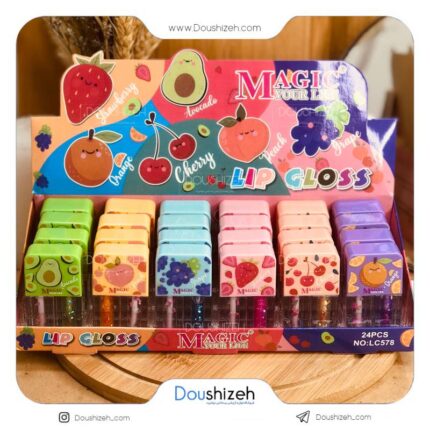 برق لب دو قلو شاین و ساده میوه ای MAGIC