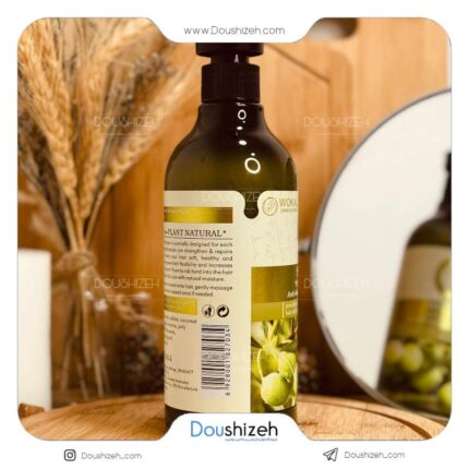 شامپو زیتون نرم کننده و تغذیه کننده مو WOKALI