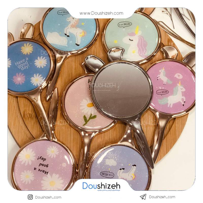 آینه دسته دار یک طرفه طرح خرگوش Mirror