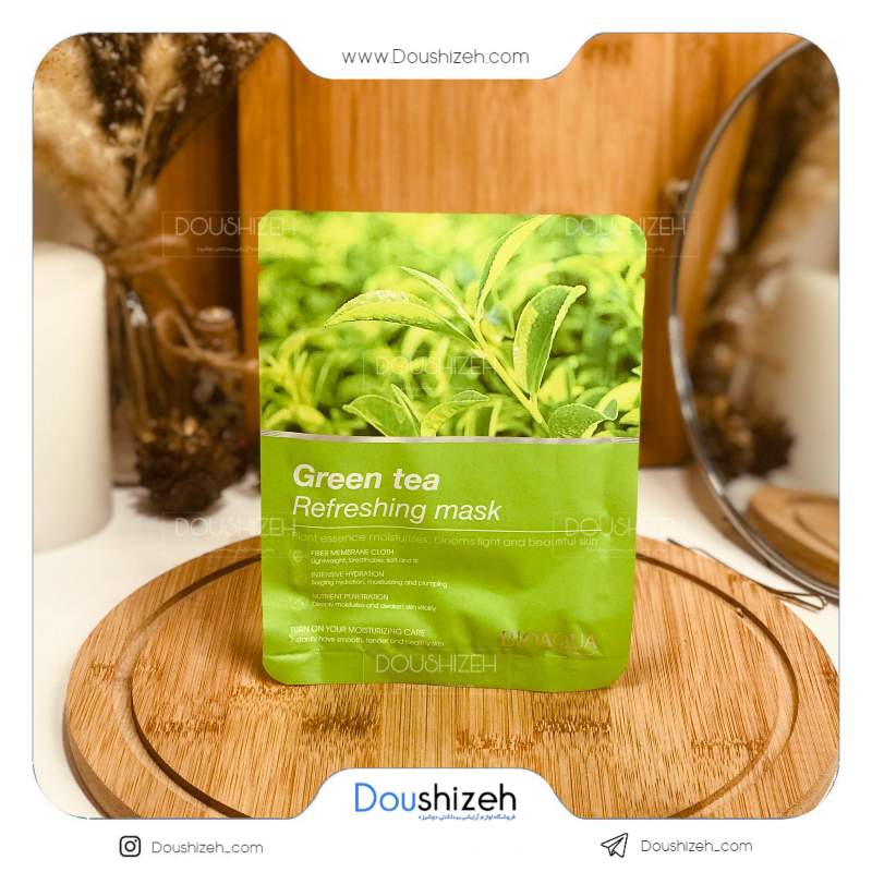 ماسک نقابی صورت آبرسان چای سبز BIOAQUA