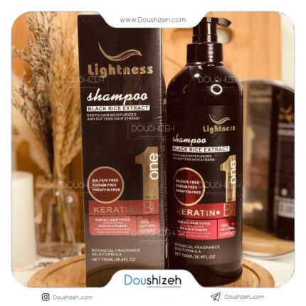 شامپو کراتین بدون سولفات لایتنس Lightness