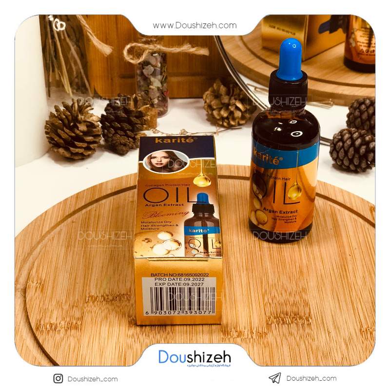 روغن مو آرگان کاریته مدل کلاژن KARITE