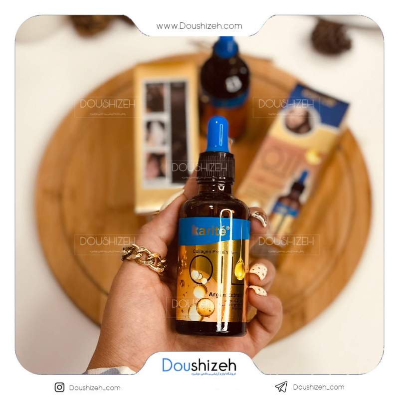 روغن مو آرگان کاریته مدل کلاژن KARITE