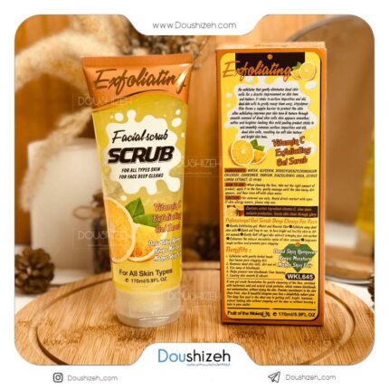 ژل اسکراب تیوپی عصاره پرتقال وکالی WOKALI