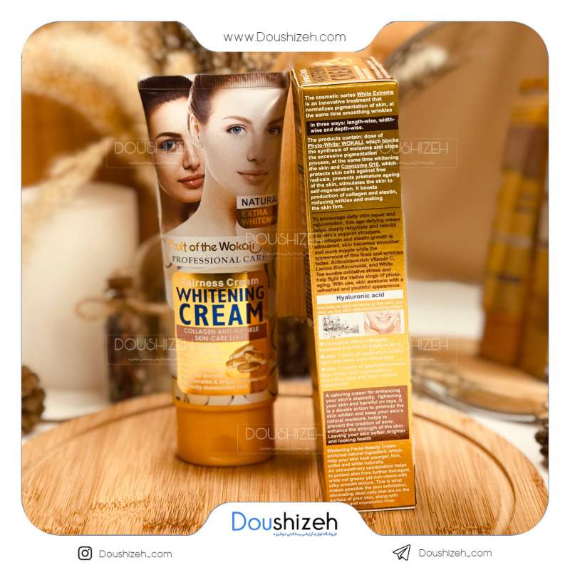 کرم سفیدکننده و ضدچروک کلاژن وکالی Wokali