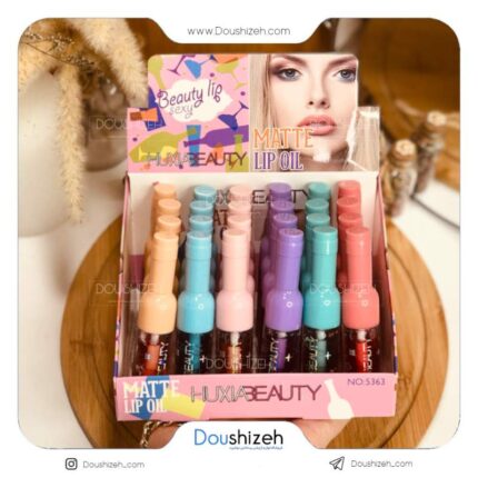 برق لب طرح شامپاین هوژیا بیوتی HUXIABeauty