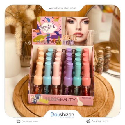 برق لب طرح شامپاین هوژیا بیوتی HUXIABeauty