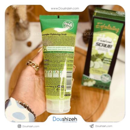 ژل اسکراب تیوپی عصاره خیار وکالی WOKALI
