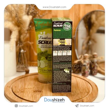 ژل اسکراب تیوپی عصاره خیار وکالی WOKALI