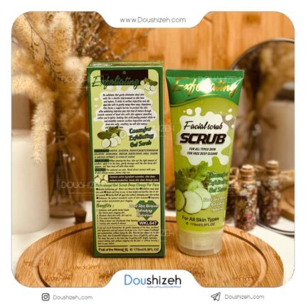 ژل اسکراب تیوپی عصاره خیار وکالی WOKALI