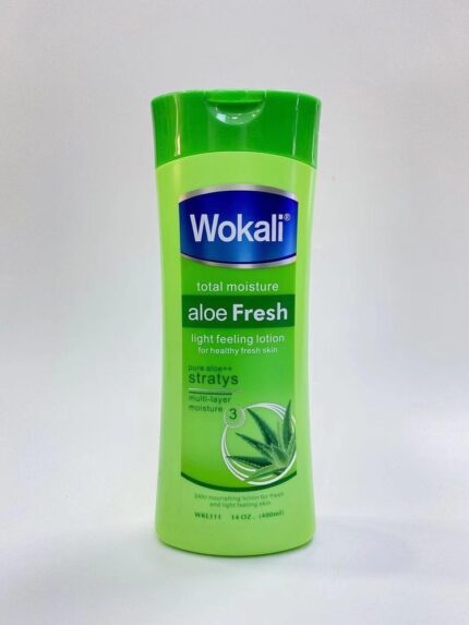 لوسیون آلوئه ورا 400 میل وکالی WOKALI (ضربه دار)