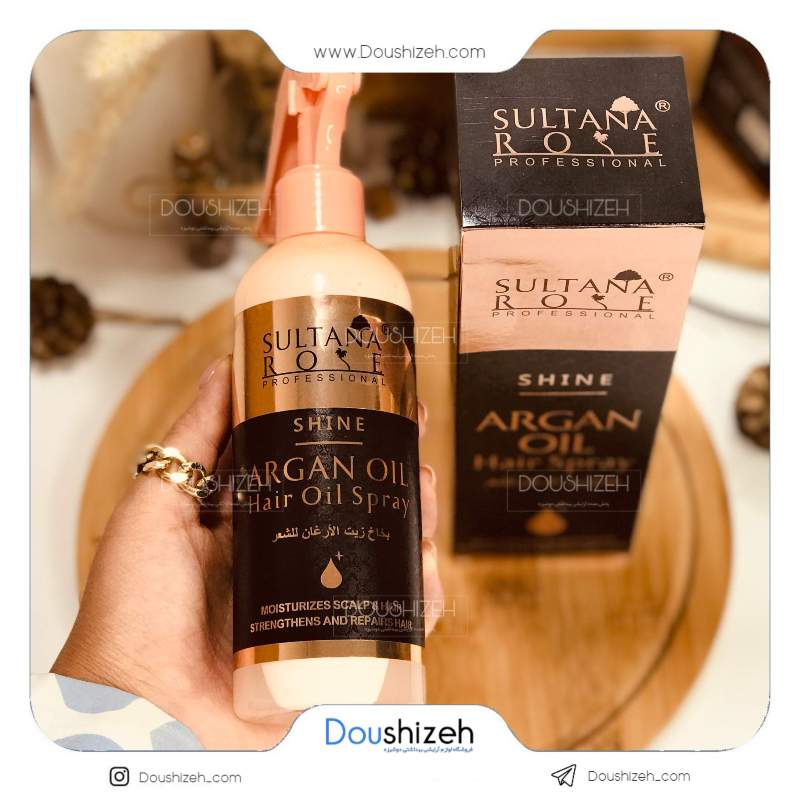 اسپری دو فاز روغن آرگان شاین SULTANA ROSE