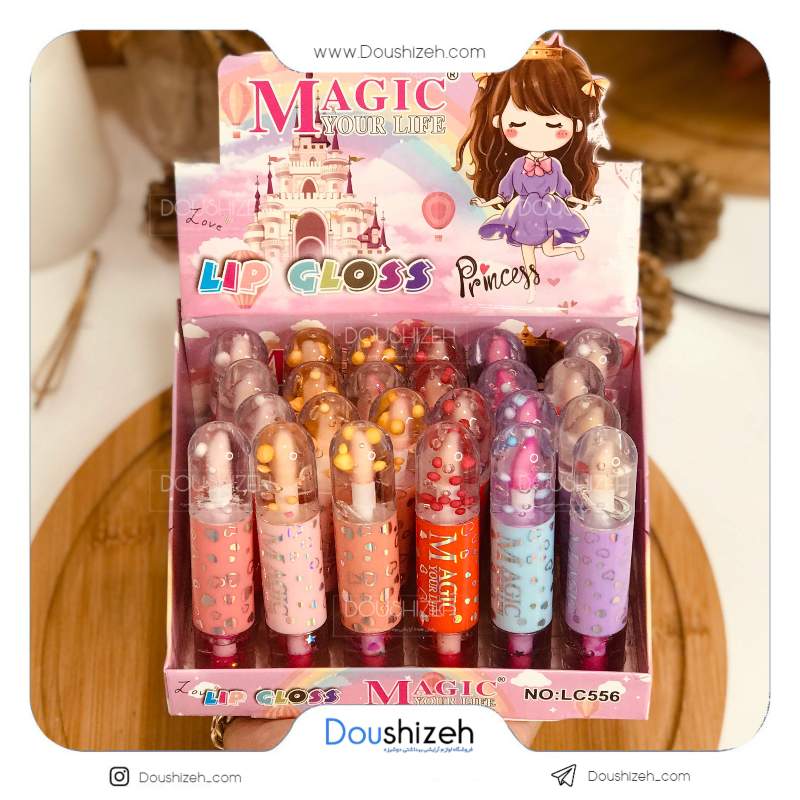 لیپ گلاس کپسولی دوطرفه شاین دار MAGIC