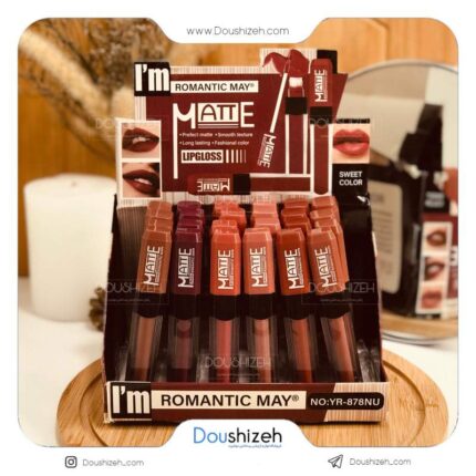 رژ لب مایع کد 878 رمانتیک ROMANTIC MAY