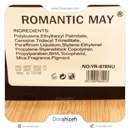 رژ لب مایع کد 878 رمانتیک ROMANTIC MAY
