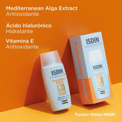 ضد آفتاب بی رنگ فلوئیدی فیوژن واتر ایزدین SPF50