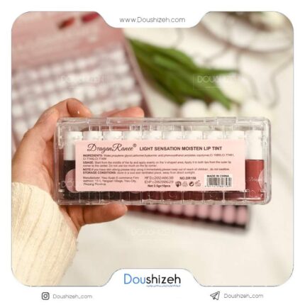 پک تینت لب 10 عددی DR156 شفاف DRAGON
