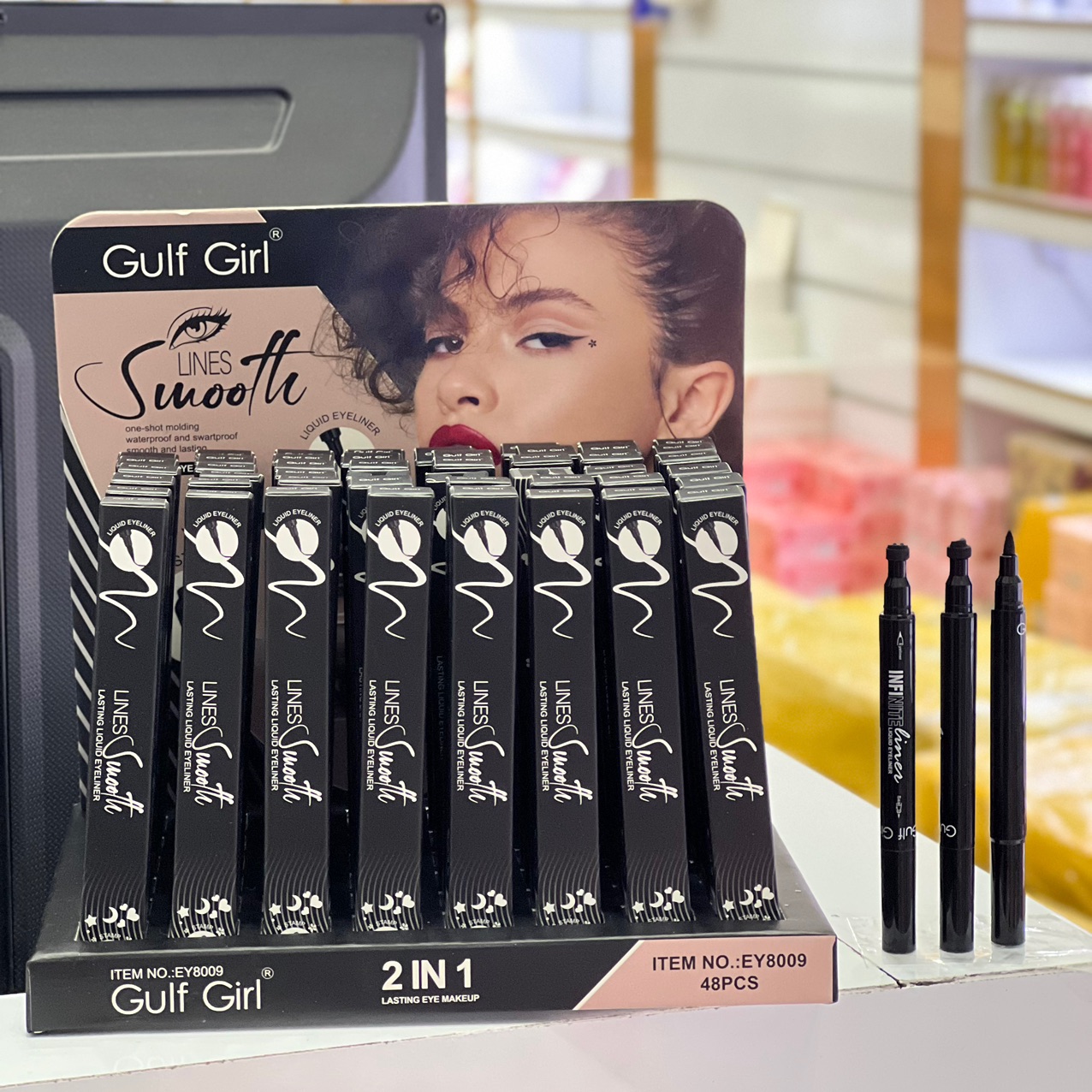 خط چشم دو طرفه استامپی طرح دار GULF GIRL