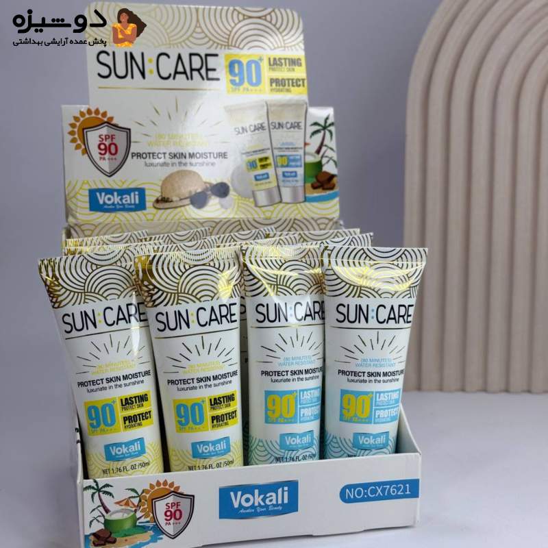 کرم ضد آفتاب کد 7621 بی رنگ VOKALI