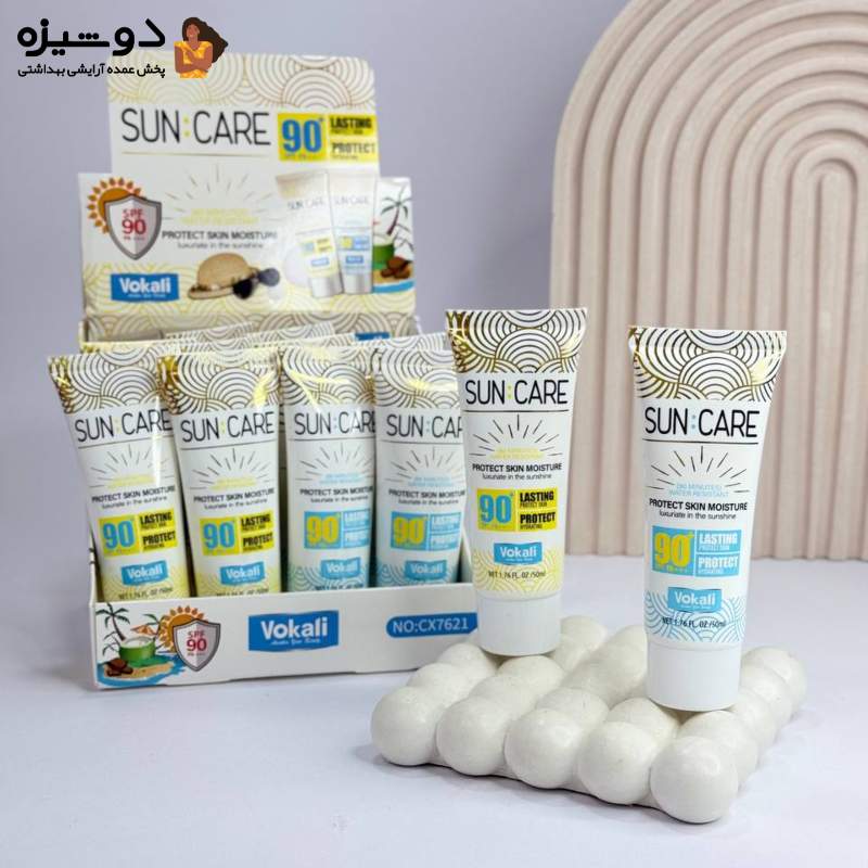 کرم ضد آفتاب کد 7621 بی رنگ VOKALI