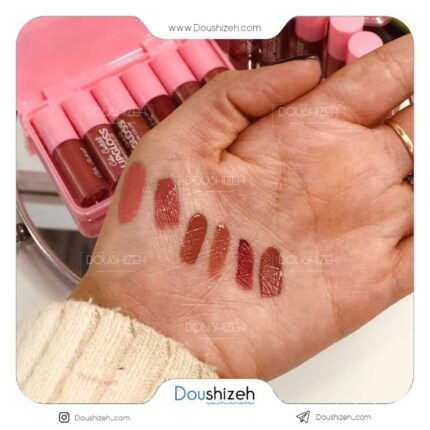 پک رژ لب مایع 6 عددی 41498 ماکارون کالر کستل