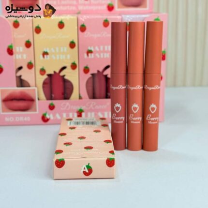 پک رژ لب مایع 3 عددی DR40 دراگون DRAGON