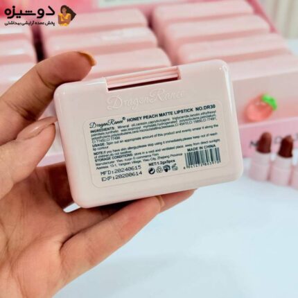 پک رژلب جامد 5 عددی DR30 هلو DRAGON