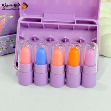 پک بالم لب 5 عددی DR131 پروانه DRAGON