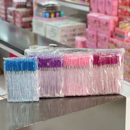 برس مژه و ابرو بسته 50 عددی اکلیدی