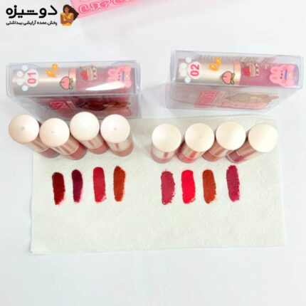 پک رژلب 4 عددی خرس 1102 یاکیس YEAHKISS