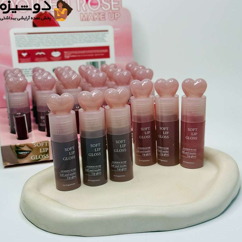 رژ لب مایع قلبی 5976A رنگ جیغ QOIDEN ROSE