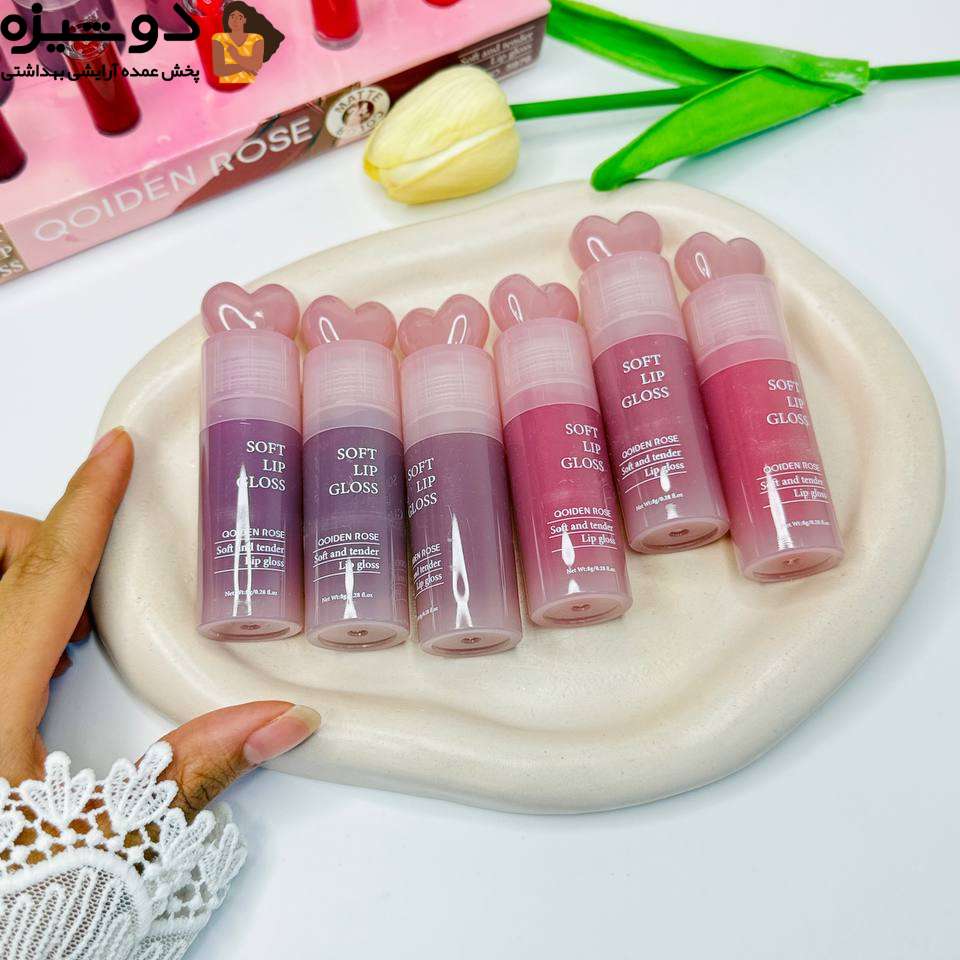 رژ لب مایع قلبی 5976A رنگ جیغ QOIDEN ROSE