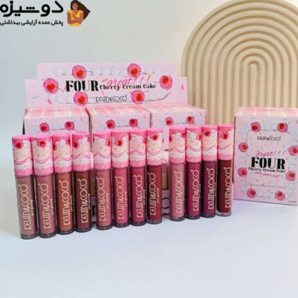 ست رژلب مایع 245550 طرح کیک KEVIN COCO