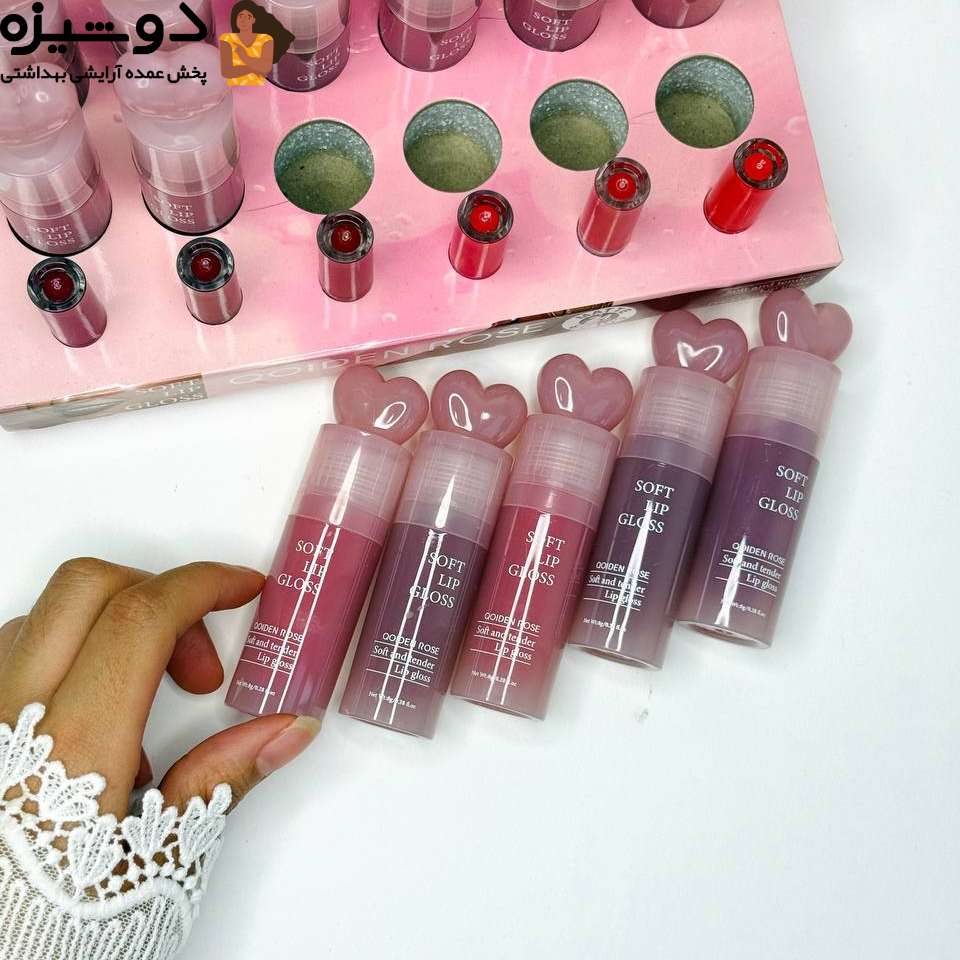 رژ لب مایع قلبی 5976A رنگ جیغ QOIDEN ROSE