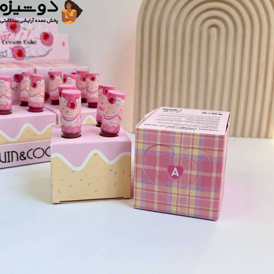 ست رژلب مایع 245550 طرح کیک KEVIN COCO