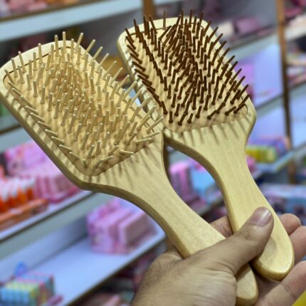 برس مو چوبی بامبو مربعی - آسیب دیده