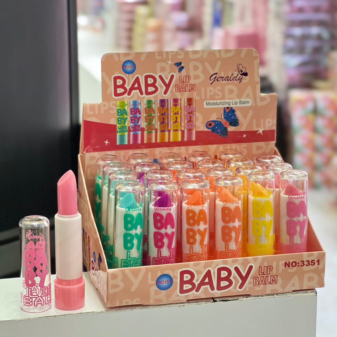 پک بالم لب 24 عددی 3351 مدل شیشه ای BABY