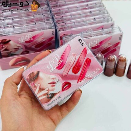 پک رژ لب 5 عددی 5411 جامد QOIDEN ROSE
