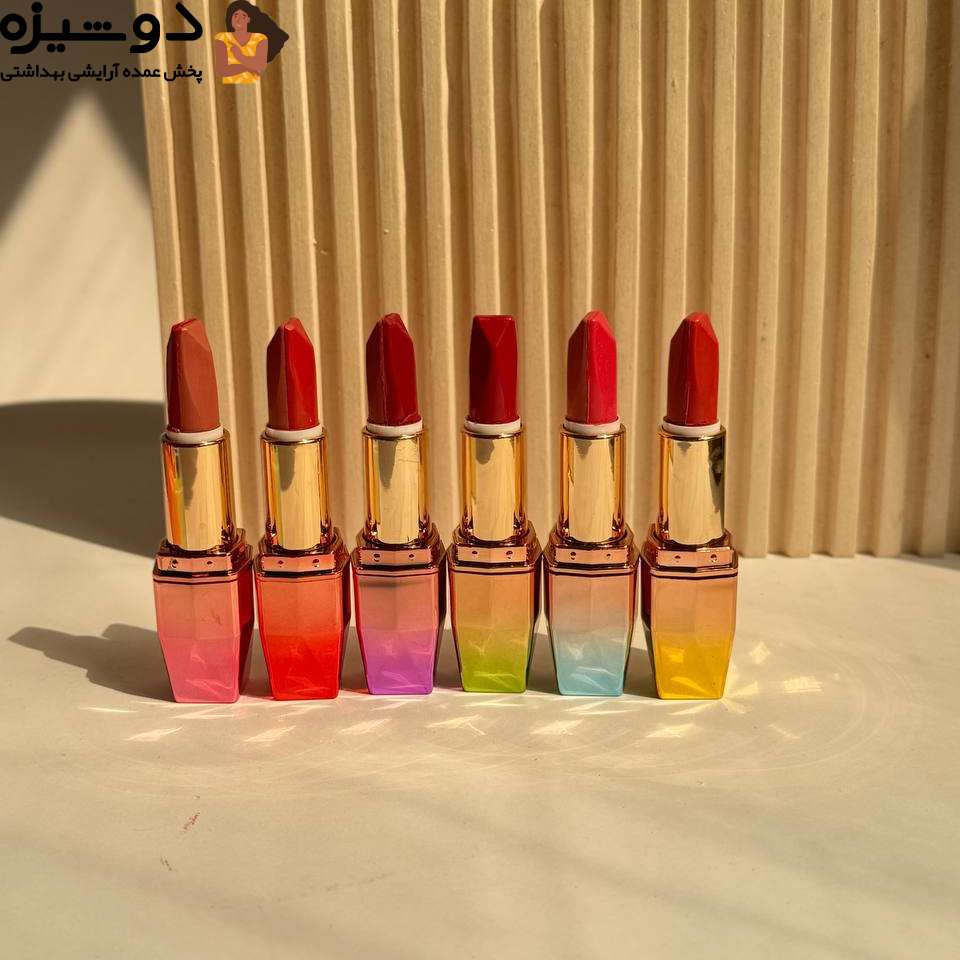 رژلب جامد 3608 دو طرفه دو رنگ Miss Betty